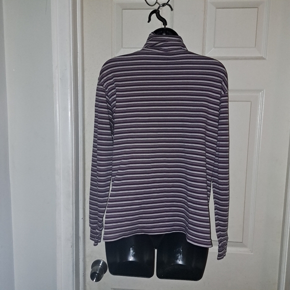 Northern reflections striped turtle Neck medium 5/$25 - Picture 3 of 4